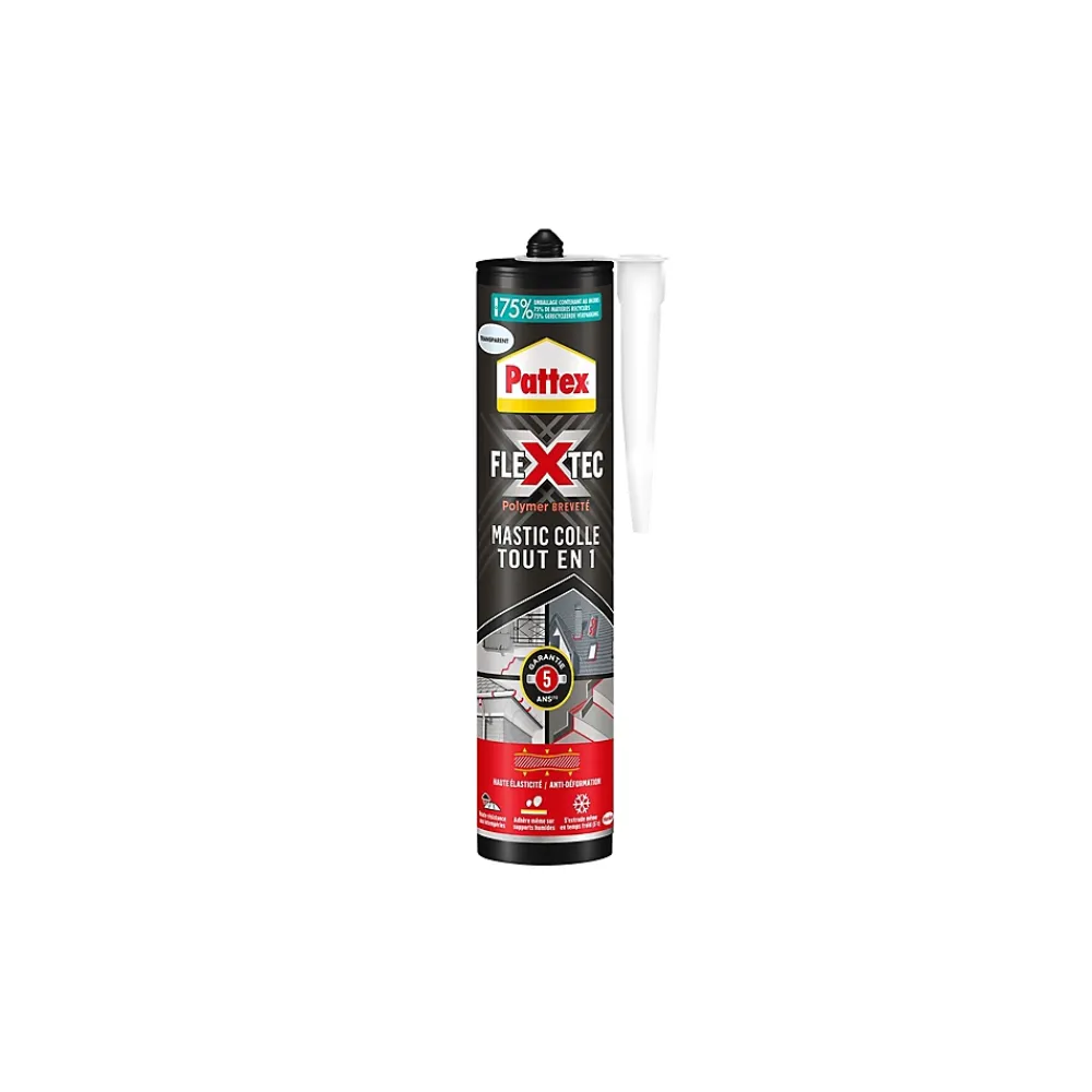 Pattex Mastic, Cartouche Joint Et Silicone-Mastic colle Tout en 1 Polymère Hybride
