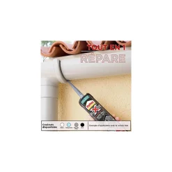 Pattex Mastic, Cartouche Joint Et Silicone-Mastic colle Tout en 1 Polymère Hybride