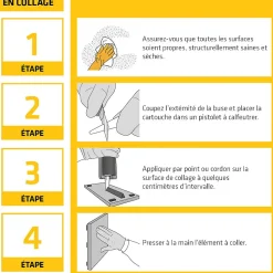 Sika Mastic, Cartouche Joint Et Silicone-Mastic colle tout en un flex 11FC, Blanc