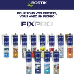 Bostik Mastic, Cartouche Joint Et Silicone-Mastic colle tuiles 290 ml coloris brique