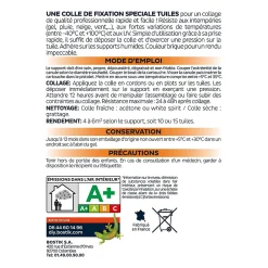 Bostik Mastic, Cartouche Joint Et Silicone-Mastic colle tuiles 290 ml coloris brique