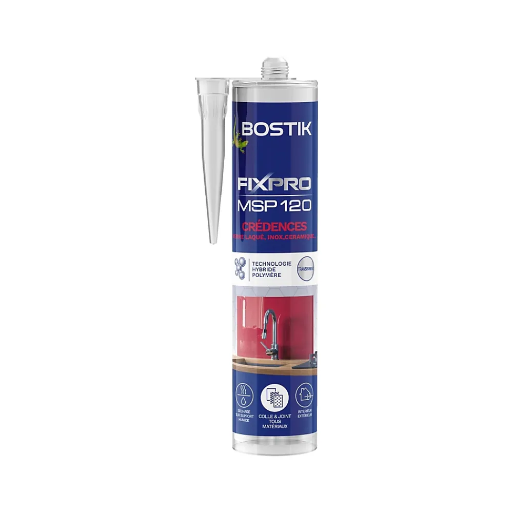 Bostik Mastic de fixation crédence Fixpro MSP 120 290ml