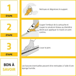 Sika Mastic d'étanchéité Seal 184 maçonnerie 300ml