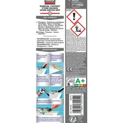 Rubson Mastic Bain&Cuisine Expert Anti-moisissures transparent cartouche 280ml