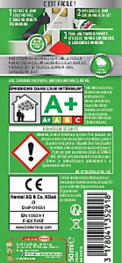Rubson Mastic, Cartouche Joint Et Silicone-Mastic Fixation Je Jointe&Colle transparent tube 50ml
