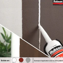 Rubson Mastic Maison Acrylique Murs-Fenêtres blanc cartouche 280ml vendu par 2