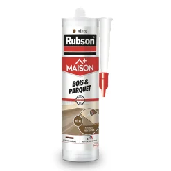 Rubson Mastic, Cartouche Joint Et Silicone-Mastic pour parquet hêtre 280ml