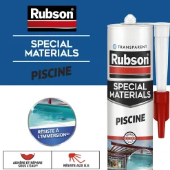 Rubson Mastic, Cartouche Joint Et Silicone-Mastic Special Materials Piscine transparent cartouche 280ml