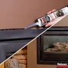 Rubson Mastic Special Materials Hautes Températures noir cartouche 280ml