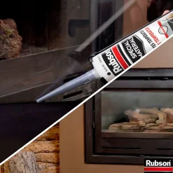 Rubson Mastic Special Materials Hautes Températures noir cartouche 280ml