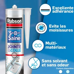Rubson Mastic salle de bain Jointe&Colle 280ml
