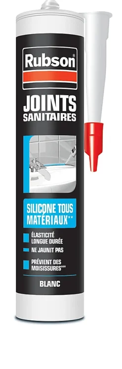 Rubson Mastic Sanitaire silicone tous matériaux 280ml