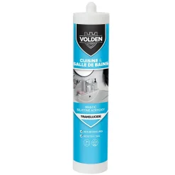 Volden Mastic silicone acétoxy cuisine et salle de bain transparent 280ml