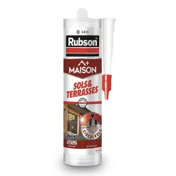 Rubson Mastic, Cartouche Joint Et Silicone-Mastic silicone gris sols et terrasses - cartouche de 280 ml