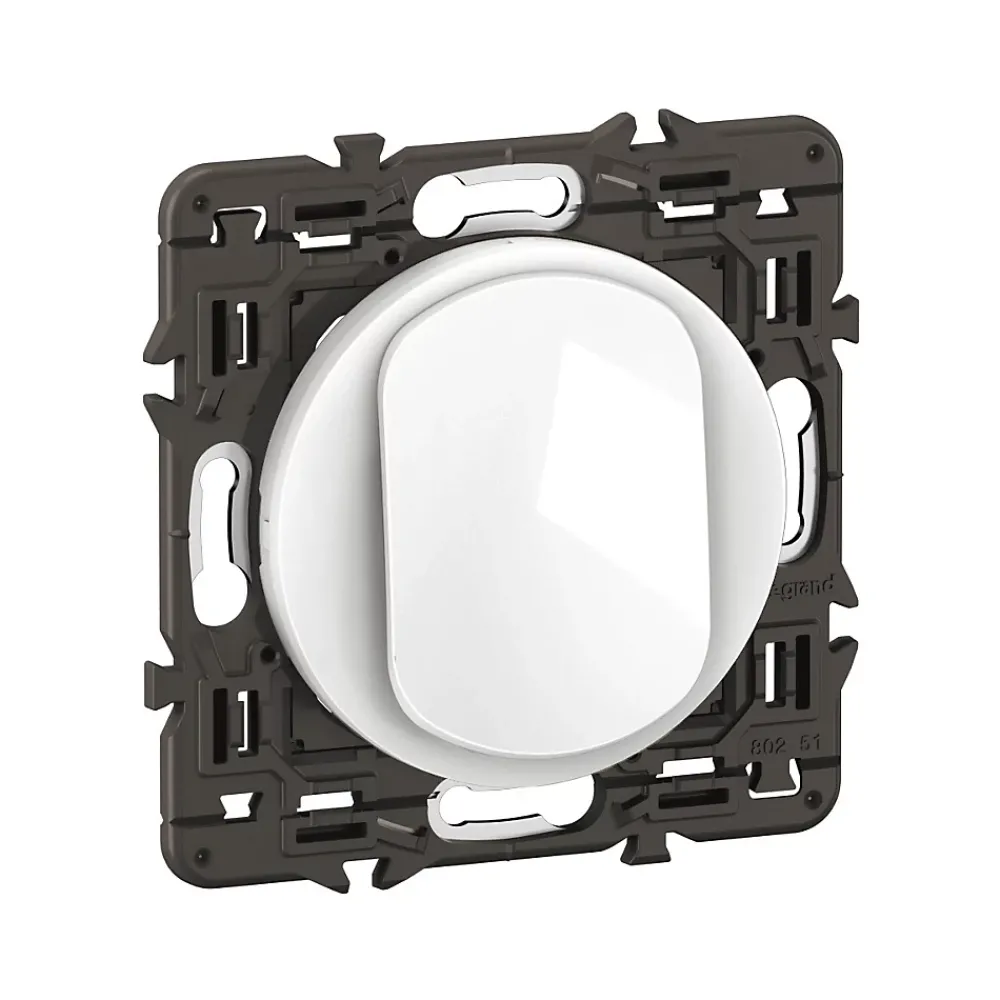 Legrand Mécanisme de poussoir Céliane 6A Blanc sans plaque