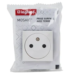 Legrand Prise Encastrable-Mécanisme prise 2pôles+terre affleurante 2 modules Mosaïc