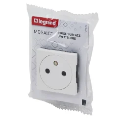 Legrand Prise Encastrable-Mécanisme prise 2pôles+terre affleurante 2 modules Mosaïc