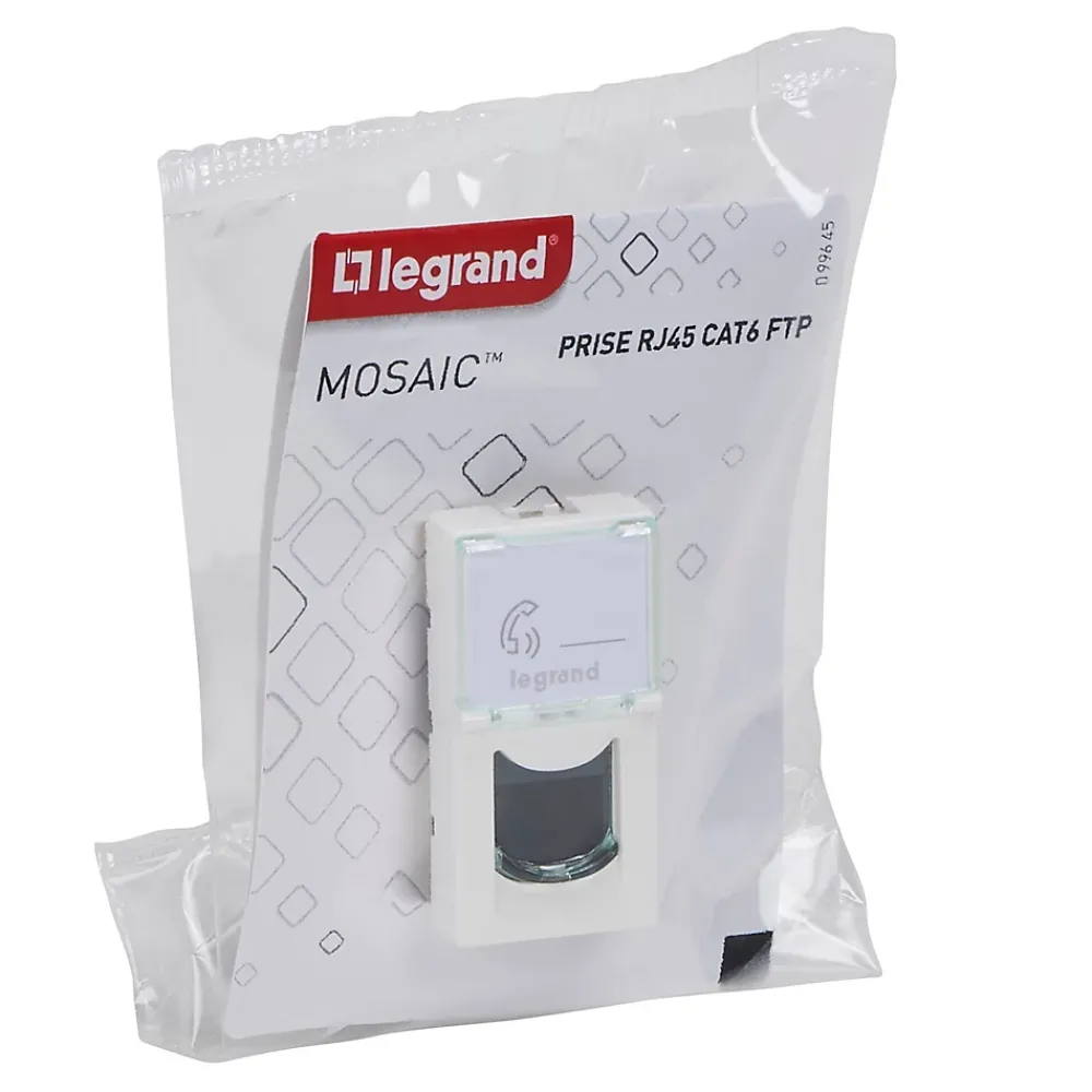 Legrand Prise Encastrable-Mécanisme prise RJ45 cat6 1 module Mosaïc