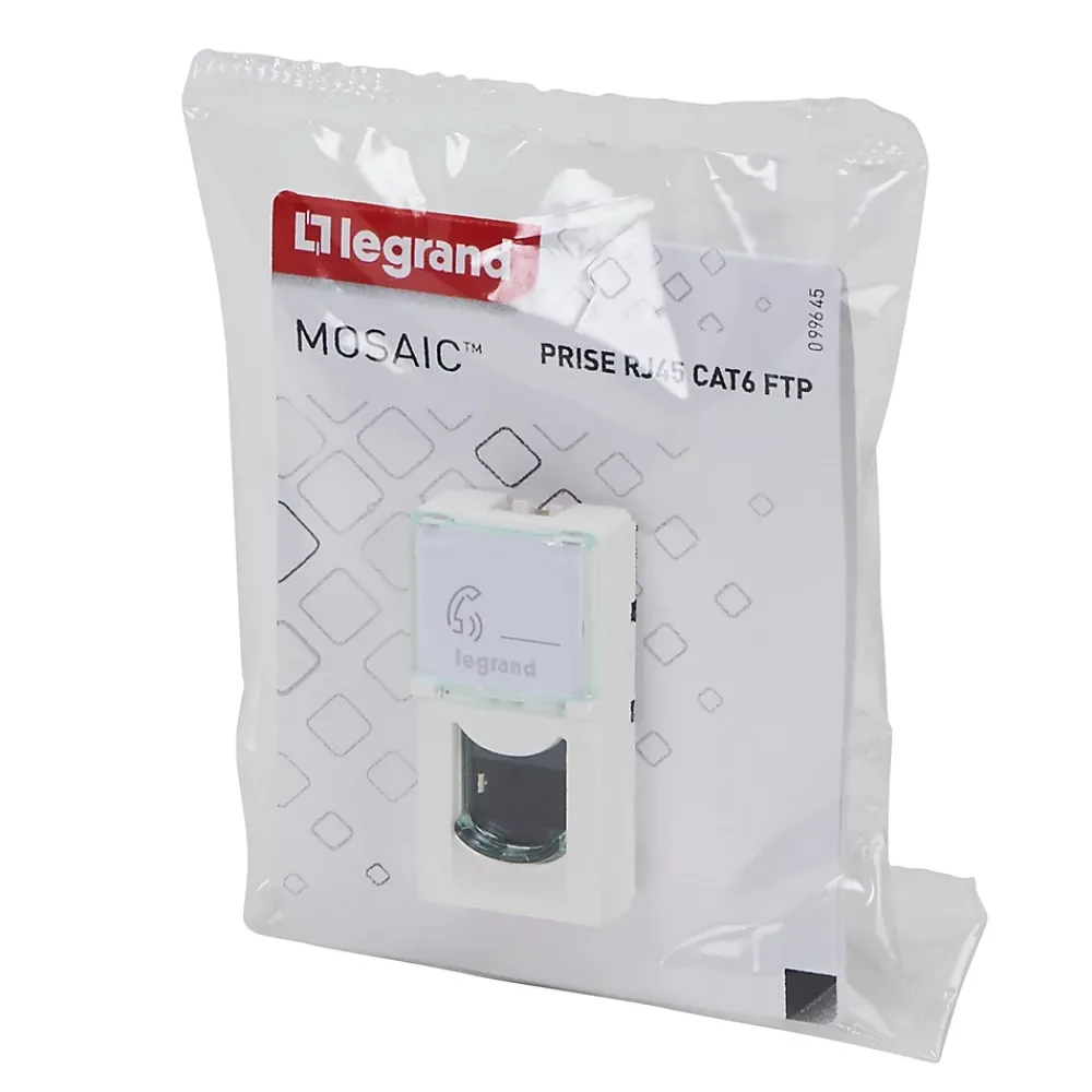 Legrand Prise Encastrable-Mécanisme prise RJ45 cat6 1 module Mosaïc