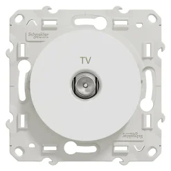 Schneider Electric Mécanisme prise TV Odace blanc