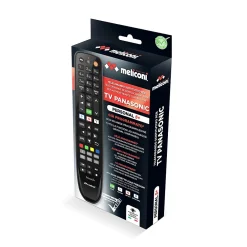 Meliconi Décodeur Tnt, Télécommande Et Transmetteur-- Télécommande de remplacement PERSONAL 5+ pour TV Panasonic - 100% fonctions d'origine - Boutons Netflix, Youtube, Prime