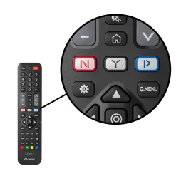 Meliconi Décodeur Tnt, Télécommande Et Transmetteur-- Télécommande de remplacement TLC EVO.2 pour TV LG - 100% fonctions d'origine - Accès direct Netflix, Youtube, Prime