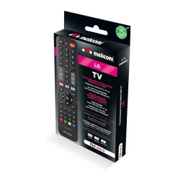 Meliconi Décodeur Tnt, Télécommande Et Transmetteur-- Télécommande de remplacement TLC EVO.2 pour TV LG - 100% fonctions d'origine - Accès direct Netflix, Youtube, Prime