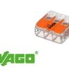 Wago Accessoire De Raccordement-30 mini connecteur 3 entrées pour fil souple ou rigide