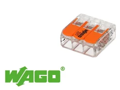 Wago Accessoire De Raccordement-30 mini connecteur 3 entrées pour fil souple ou rigide