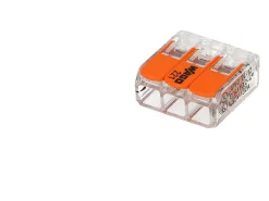 Wago Accessoire De Raccordement-30 mini connecteur 3 entrées pour fil souple ou rigide