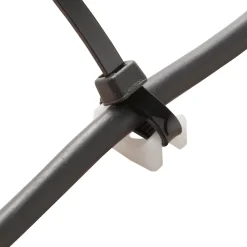 Diall Fixation Et Raccordement Du Câble-25 mini embase à visser pour cavaliers de serrage de 4,8 mm transparent