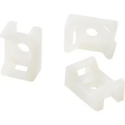 Diall Fixation Et Raccordement Du Câble-25 mini embase à visser pour cavaliers de serrage de 4,8 mm transparent