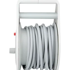 Zenitech Mini enrouleur H05VV-F 3G1 3 prise de 16A + USB 7m gris