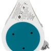 Zenitech Mini enrouleur 2 prises P+T + 2 USB - 7m - Bleu -