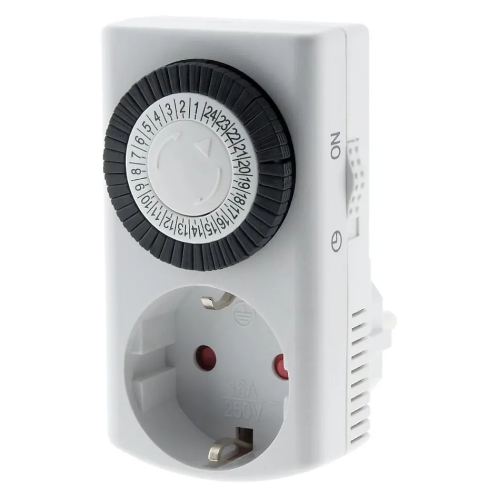 Zenitech Prise Étanche-2 mini programmateurs mécaniques