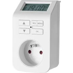 LAP Prise Programmable-Minuterie digitale intérieure à programmation hebdomadaire blanc