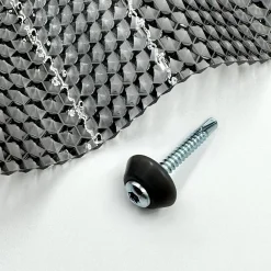 Mk Pc Diamonds vis galvanisées M5 x 40 mm pour métal avec rondelle d'étanchéité grise, pour revêtement en polycarbonate, 50 pièces