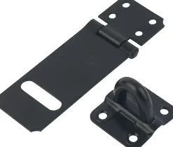 Smith & Locke Loquet, Targette Et Moraillon De Porte-Moraillon et demi-anneau Noir 150 mm