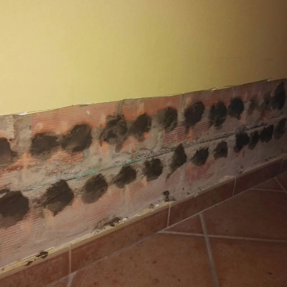 Idroless Etanchéité Du Mur Intérieur-Mortier sec anti-sel (20 kg). Crée une couche isolante sur le mur qui empêche l'apparition de taches de sel causées par l'humidité