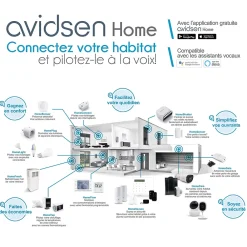 Avidsen Motorisation De Portail-Motorisation connectée à vérins pour portail à battants - Teha Connect - - 114174