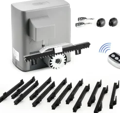 Nature Pro Motorisation De Portail-Motorisation Portail Coulissant 220V Capacité 600KG 12M, Moteur Portail Coulissant Électrique Automatique avec 2 Télécommandes