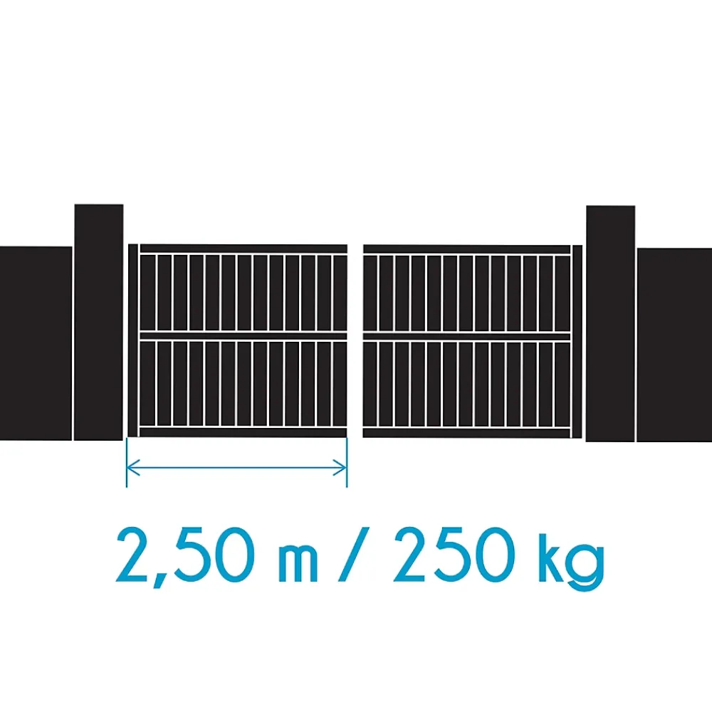 Avidsen Motorisation pour portail à battants ORANE SE + kit solaire + 2 télécommandes supplémentaires (3 en tout)