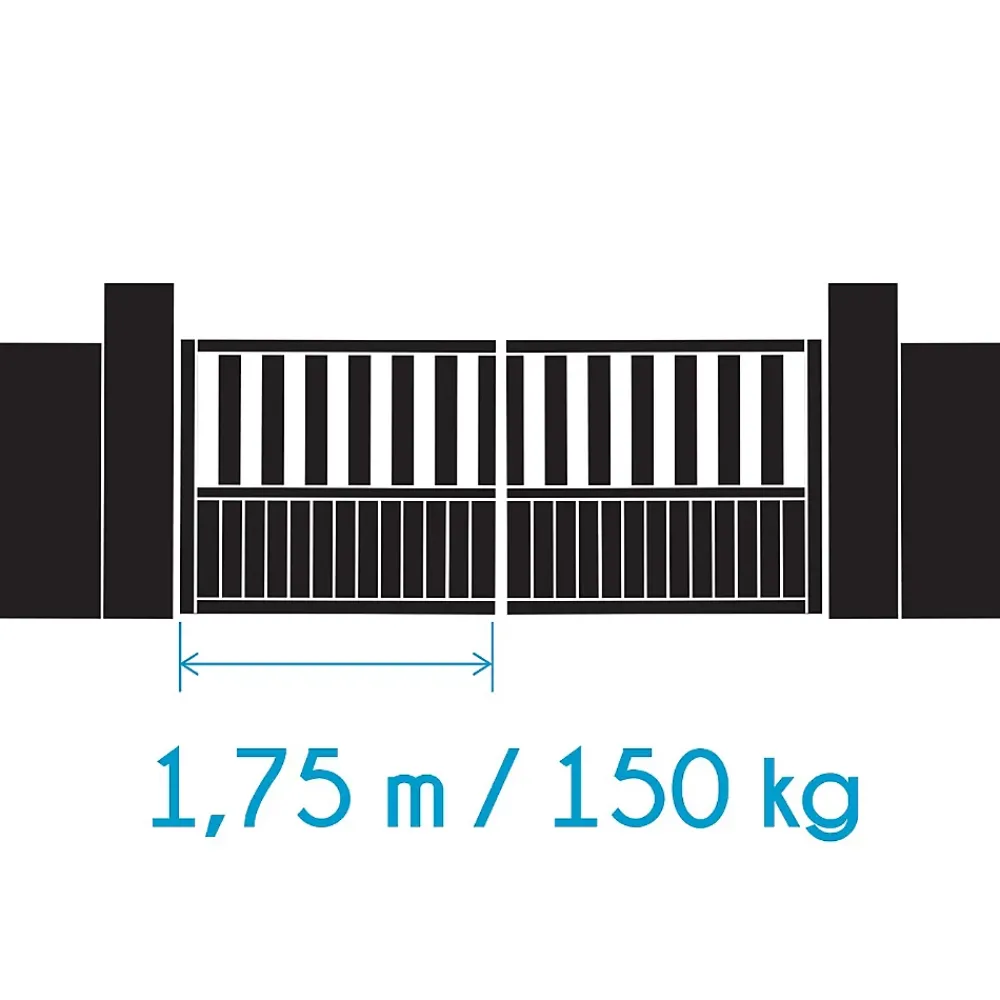 Avidsen Motorisation solaire pour portail à battants - Moteur à vérins - Teha SE