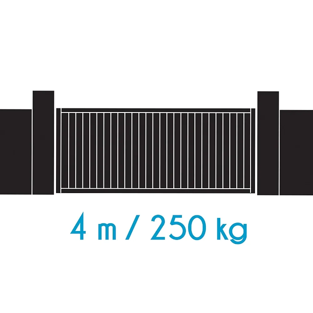 Avidsen Motorisation solaire pour portail coulissant Zenia SE + 2 télécommandes supplémantaires (3 en tout) -