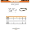 Vis Express Accessoire De Corde, Câble Et Chaîne-Mousqueton Inox A4 Diamètre 7 - 10 pièces