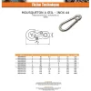 Vis Express Mousqueton à oeil Inox A4 Diamètre 8 - 5 pièces
