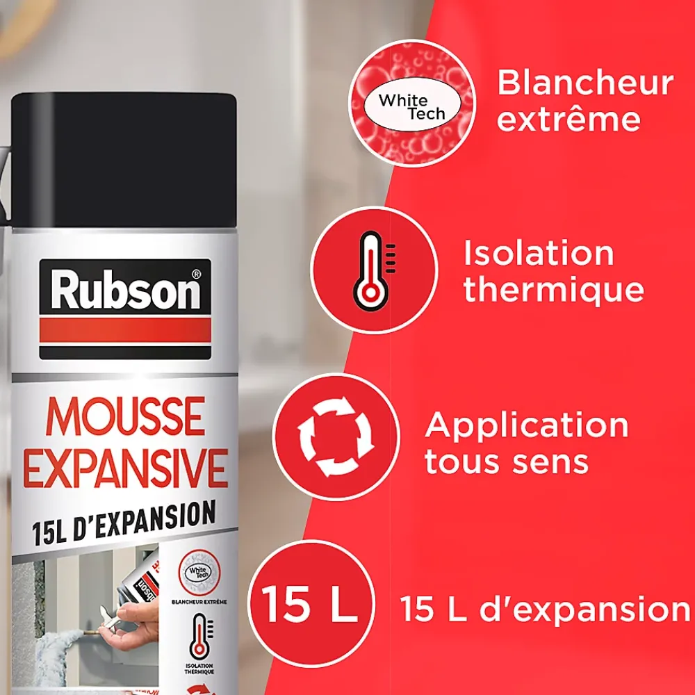 Rubson Mousse Expansive-Mousse Expansive multi-usages 15L