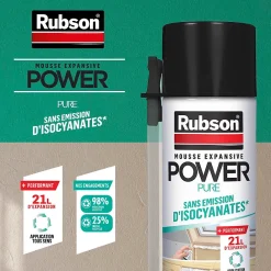 Rubson Mousse Expansive-Mousse Expansive Power Pure Aérosol, 21L