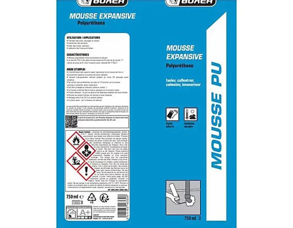 Soudal Mousse expansive universelle Boxer 750 ml