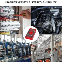 Velamp Testeur De Tension-Multimètre digital 6 en 1, sondes fournies